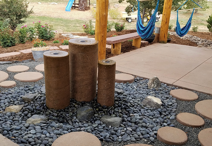 Cylinder Water Feature Denver