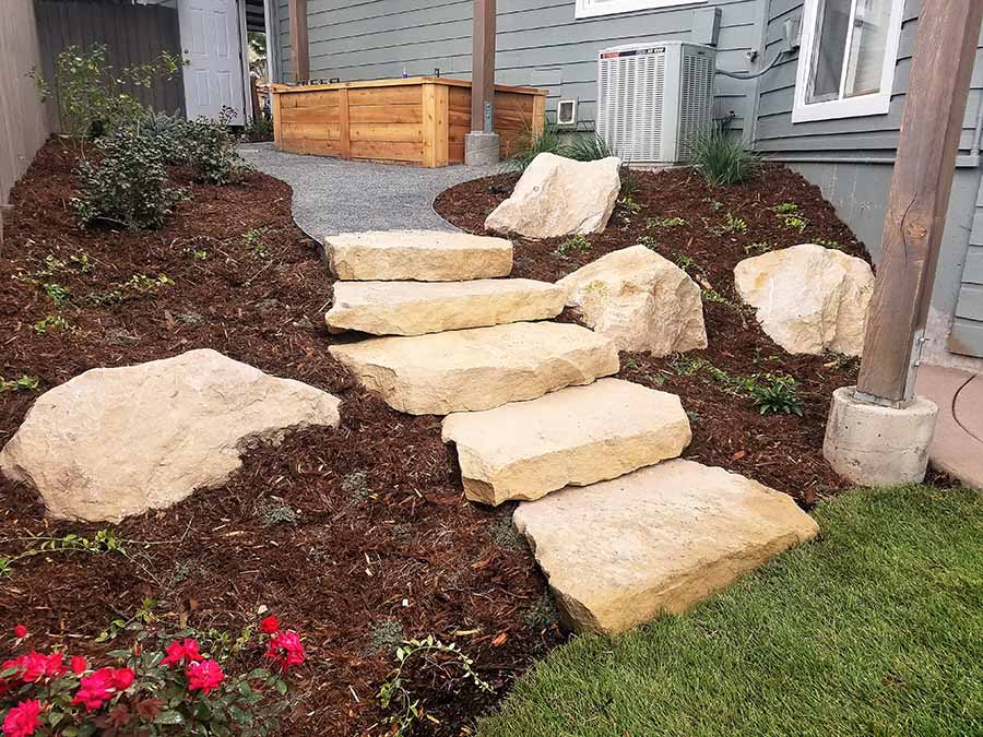 Residential Landscape Stone Steps