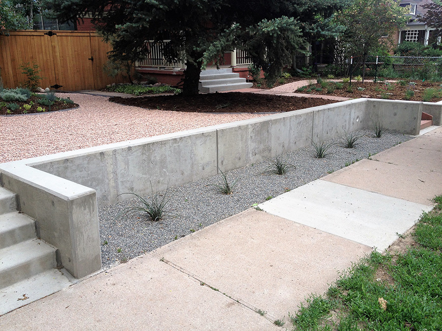 Concrete Landscape Wall